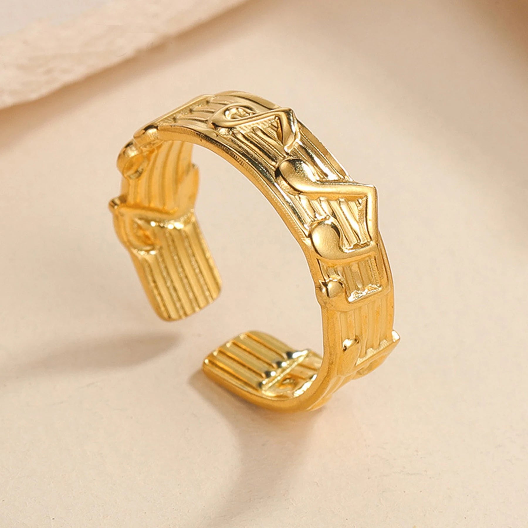 Trend Stainless Steel Rings For Women Simple Charming High Quality Gold Color Ring Wedding Party Jewelry Gift Free Shipping Item - Oria Jewel