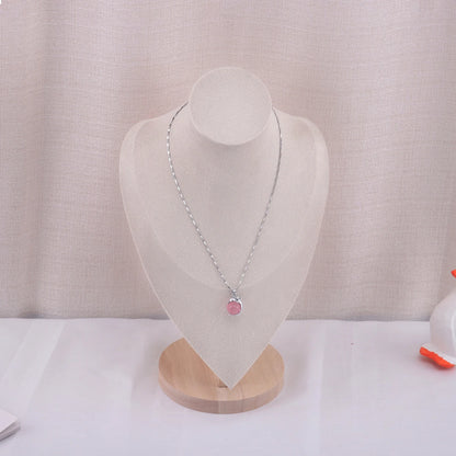 Velvet Portrait Necklace Display Pendant Organizer Jewelry Display Stand Jewelry Mannequin Bust Necklace Pendant Window Display - Oria Jewel