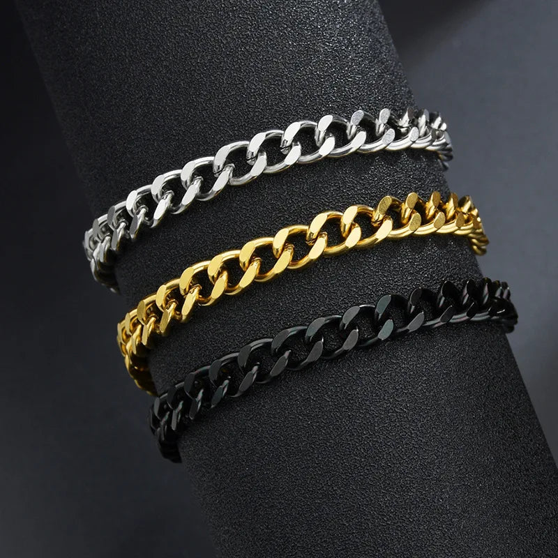 close-up of cuban chain gold bracelet jewelry