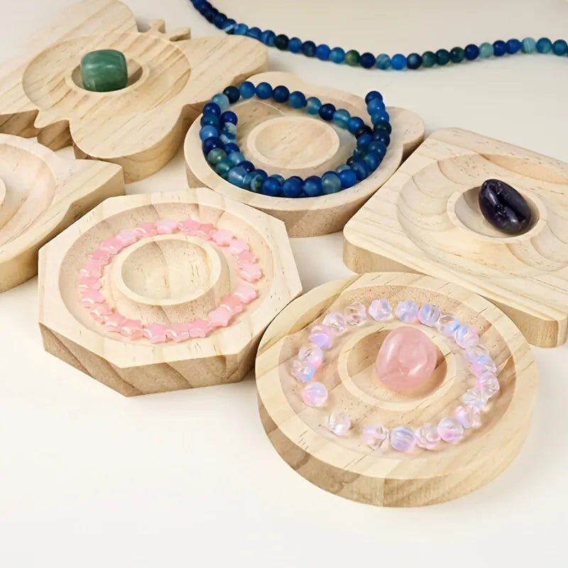 1pc DIY Wooden Beading Design Board Suitable For Jewelry Making Bracelets Necklaces Crafts Tray Practical Display - Oria Jewel