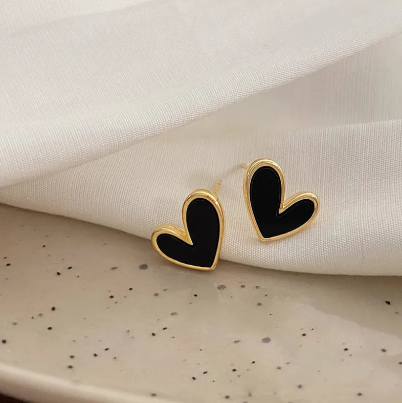IFYOUOO Vintage Small Heart Earrings for Women Fashion Jewelry Gift Delicate Girly sweet Earrings Girls - Oria Jewel