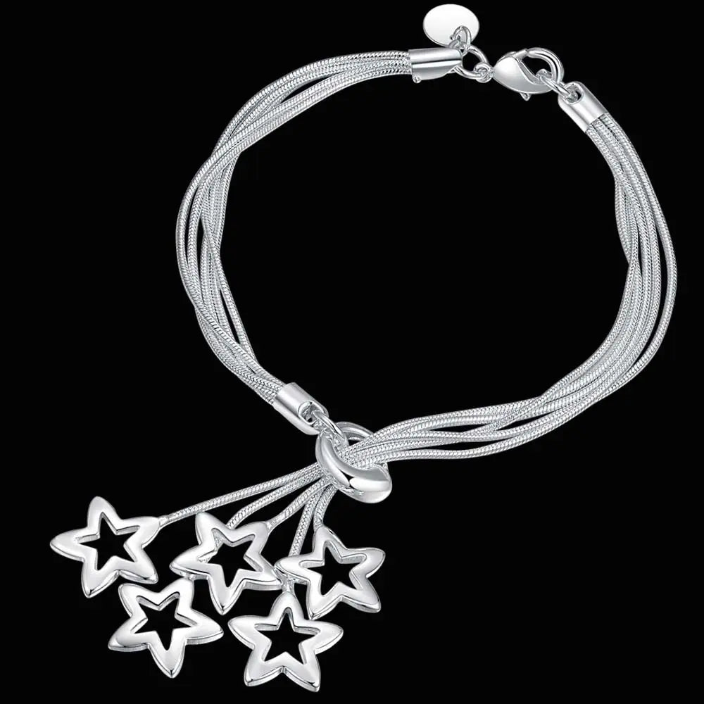 925 Sterling Silver Twisted Rope Bracelet for Men & Women - Oria Jewel