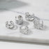 Silver 5-Piece Ear Cuff Set on marble surface close-up | OriaJewel