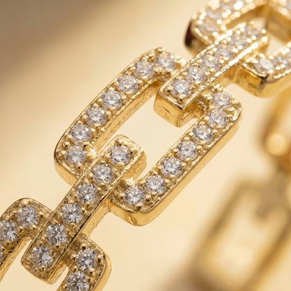 Veluxa Pavé Link Cuff