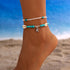 Boho Beaded Beach Anklet – Multi-Layer Foot Jewelry for Women - Oria Jewel