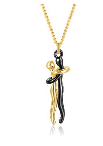 Love Hug Necklace – Unisex Couple Jewelry Gift for Men &amp; Women - Oria Jewel
