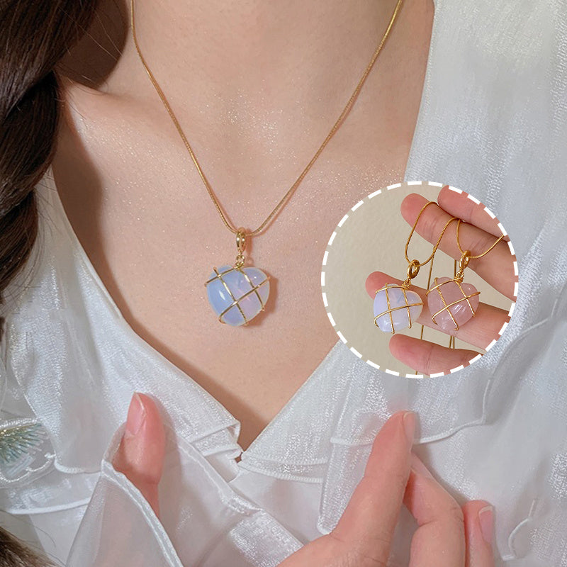 Moonstone Princess Necklace – Cute Cartoon Jewelry Gift - Oria Jewel