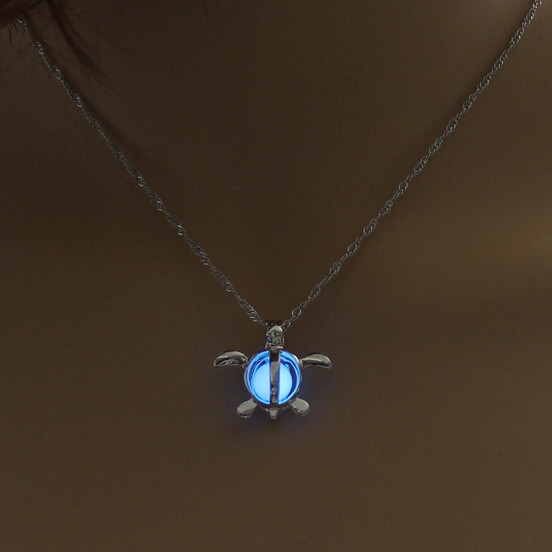 Glowing Moon Necklace – Luminous Healing Stone Pendant - Oria Jewel
