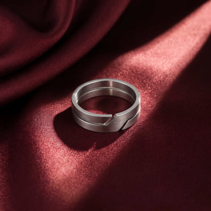 Wide Silver Band Ring