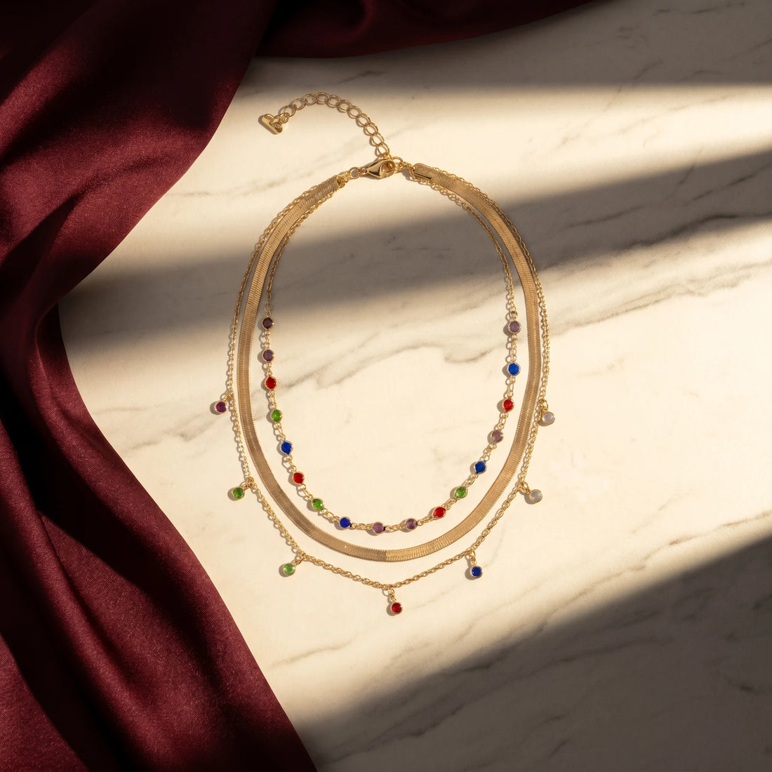 Gold Multilayer Choker Necklace