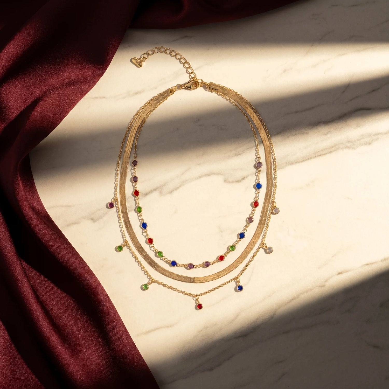Gold Multilayer Choker Necklace