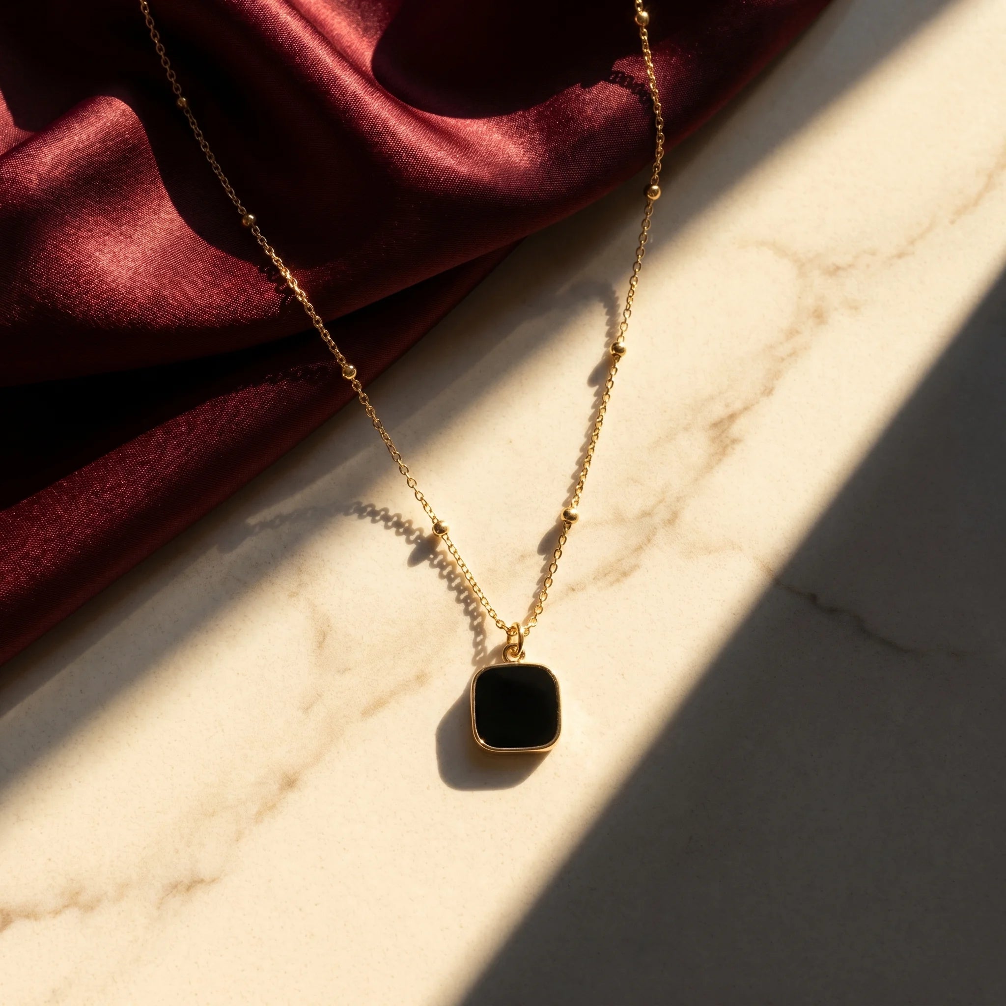 Minimalist Square Pendant Choker