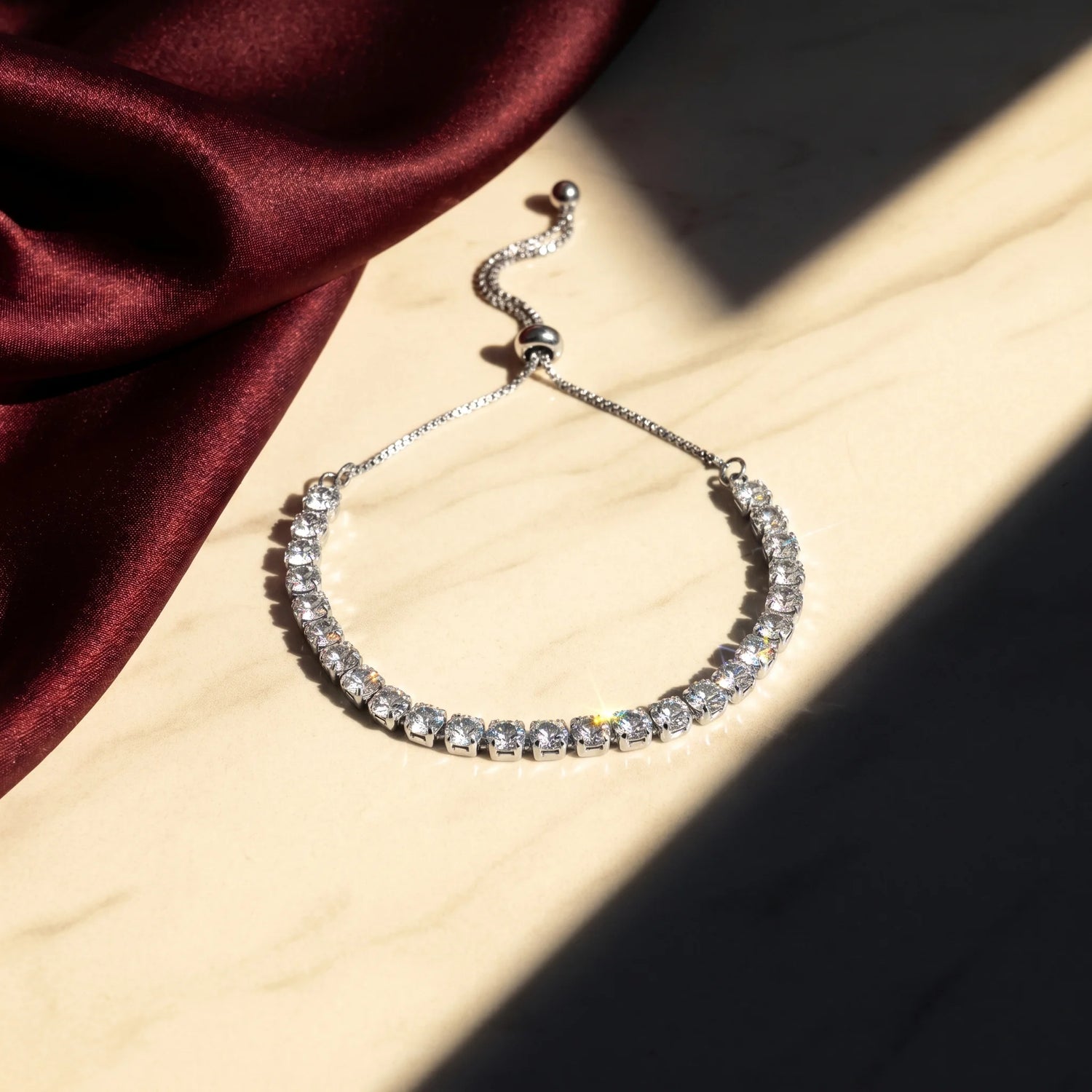 Aurelia Cluster Tennis Bracelet