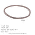 Delicate 2.9mm Silver Beaded Stretch Bracelet displayed in a perfect circle on a white background with measurements and material information, emphasizing its ultra-slim minimalist profile | Oria Jewel