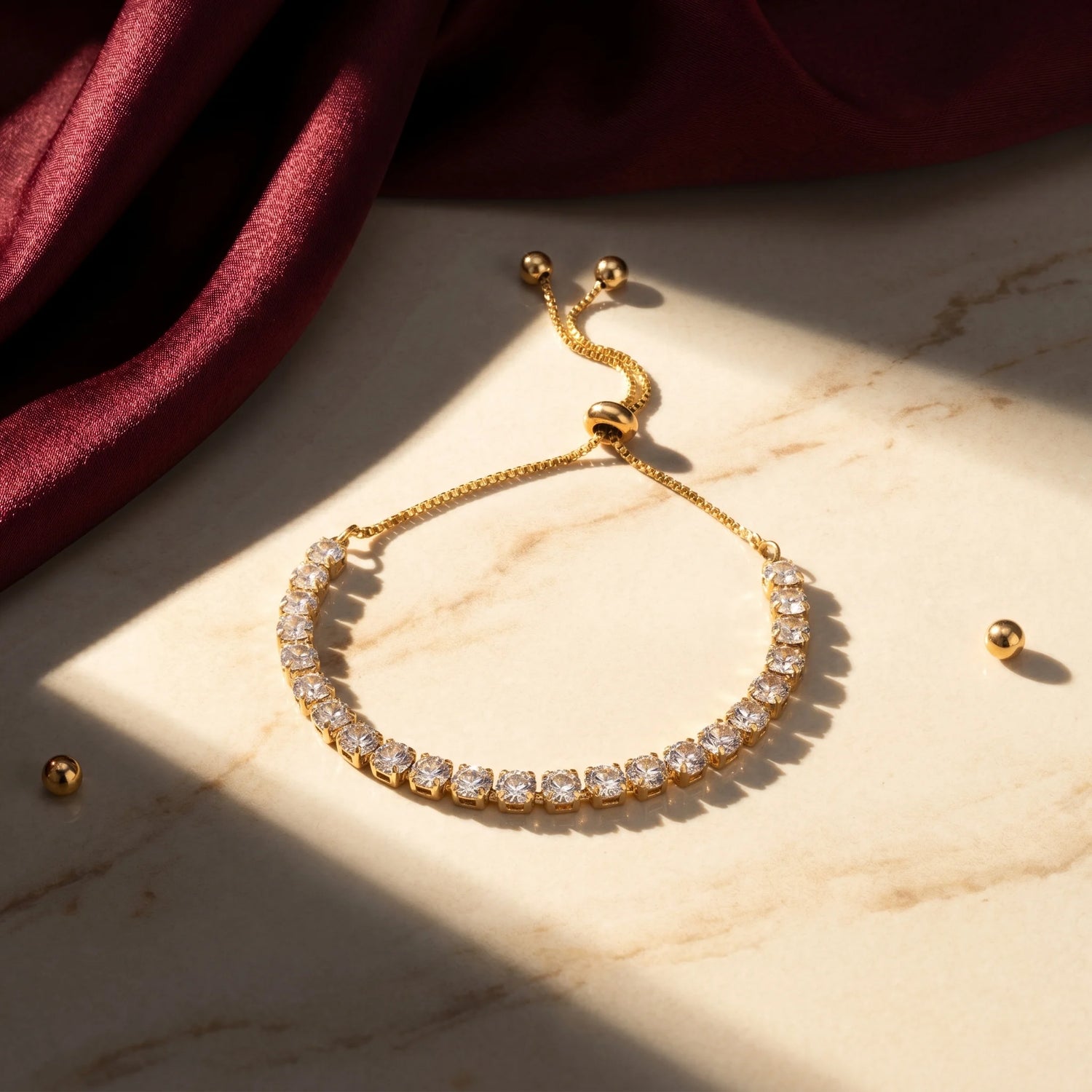 Aurelia Cluster Tennis Bracelet