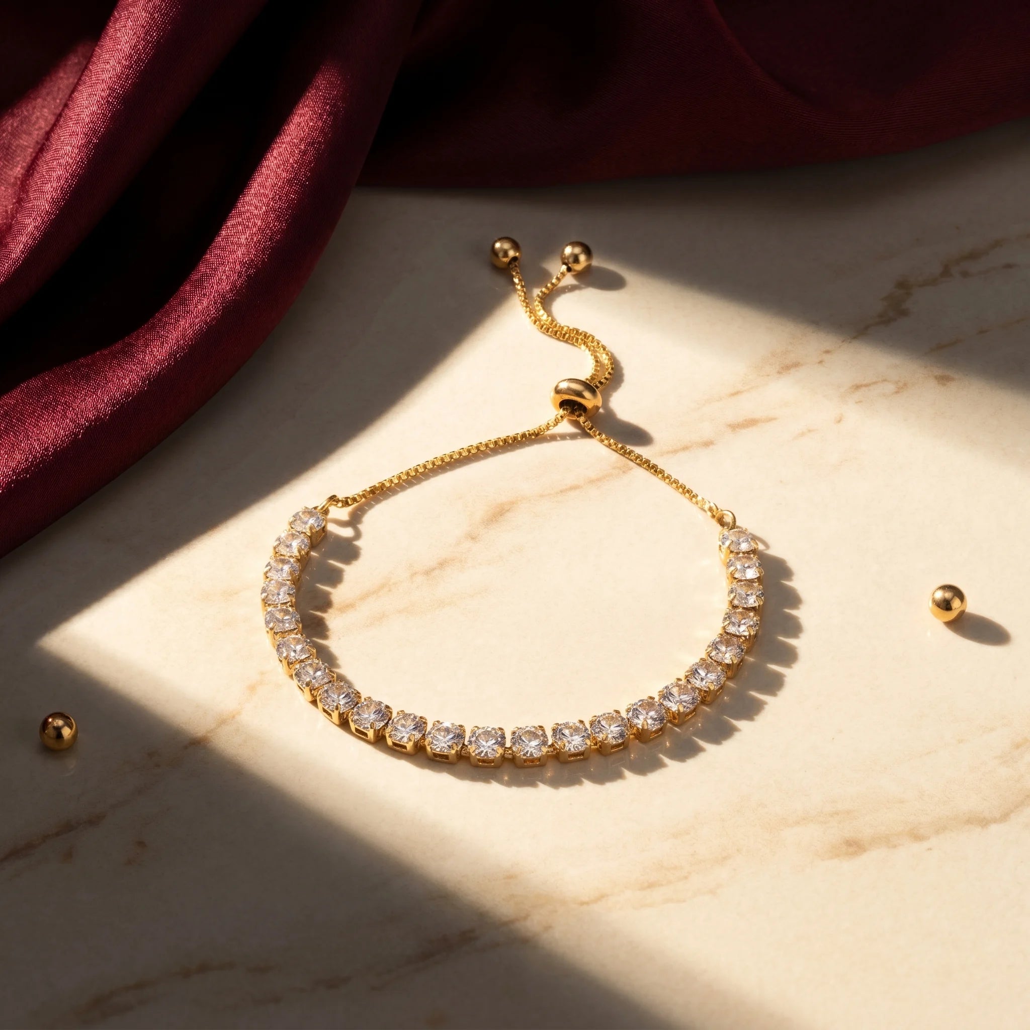 Aurelia Cluster Tennis Bracelet