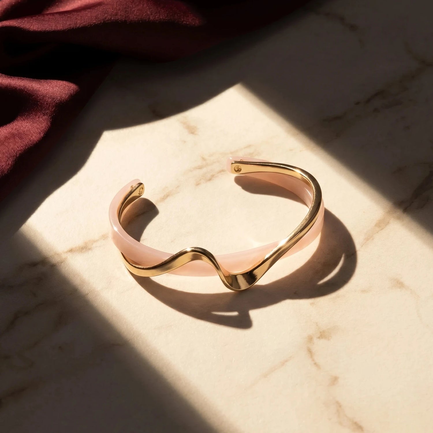Rosette Twist Cuff Bracelet