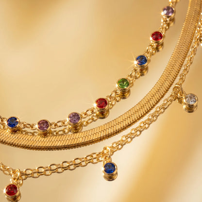 Gold Multilayer Choker Necklace