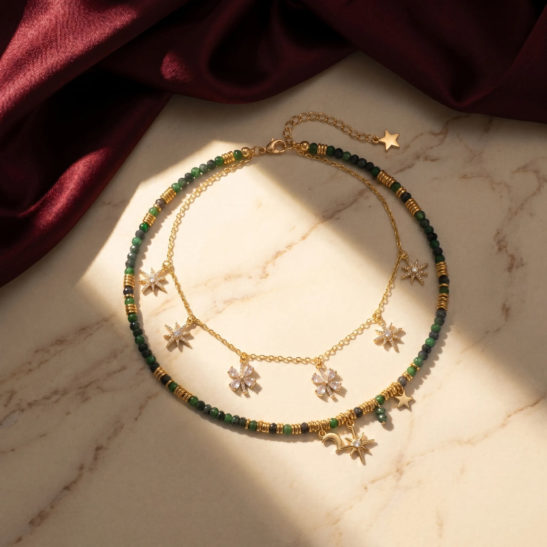 Gold Layered Star Necklace